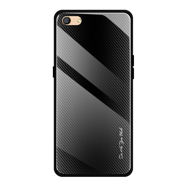 Custodia protettiva in vetro sfumato texture per OPPO F11 A9 A33 A57 A39 F3
