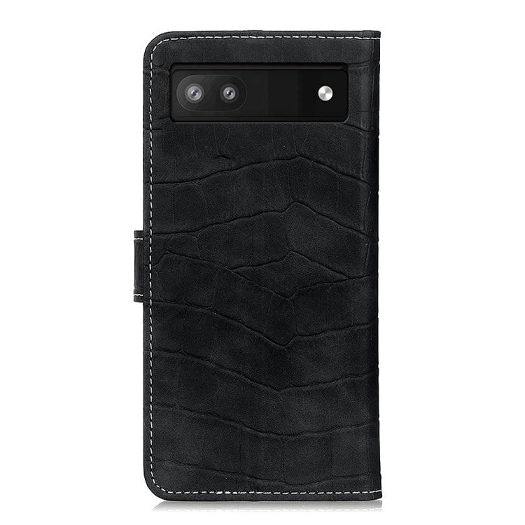 Custodia in pelle a conchiglia con supporto per Google Pixel 6a