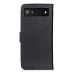 Custodia in pelle a conchiglia con trama bovina per Google Pixel 6a