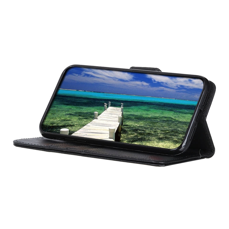 Custodia in pelle a conchiglia con trama bovina per Google Pixel 6a