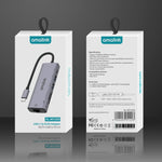 Hub USB-C Amalink 95122D con RJ45 e 2 porte USB