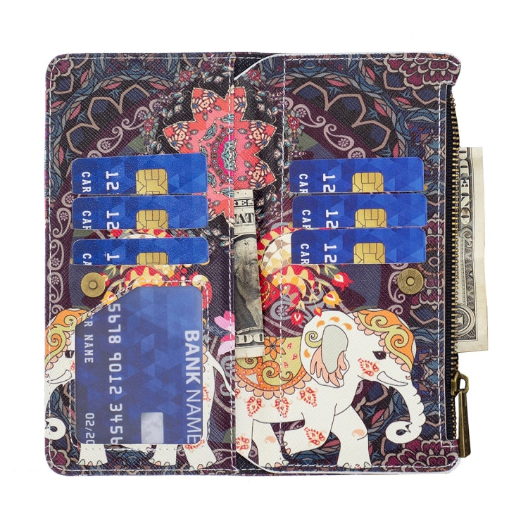 Custodia in pelle con cerniera e motivo colorato per Xiaomi Redmi Note 11 5G e