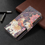 Custodia in pelle con cerniera e motivo colorato per Xiaomi Redmi Note 11 5G e