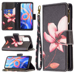 Custodia in pelle con cerniera e motivo colorato per Xiaomi Redmi Note 11 5G e
