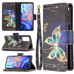 Custodia in pelle con cerniera e motivo colorato per Xiaomi Redmi Note 11 5G e