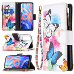 Custodia in pelle con cerniera e motivo colorato per Xiaomi Redmi Note 11 5G e