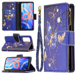 Custodia in pelle con cerniera e motivo colorato per Xiaomi Redmi Note 11 5G e