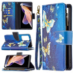 Custodia in pelle con cerniera e motivo colorato per Xiaomi Redmi Note 11 5G e
