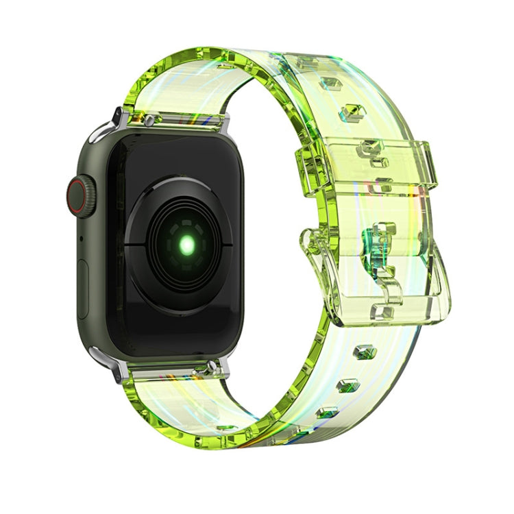 Cinturino in silicone trasparente colorato per Apple Watch
