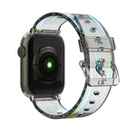 Cinturino in silicone trasparente colorato per Apple Watch