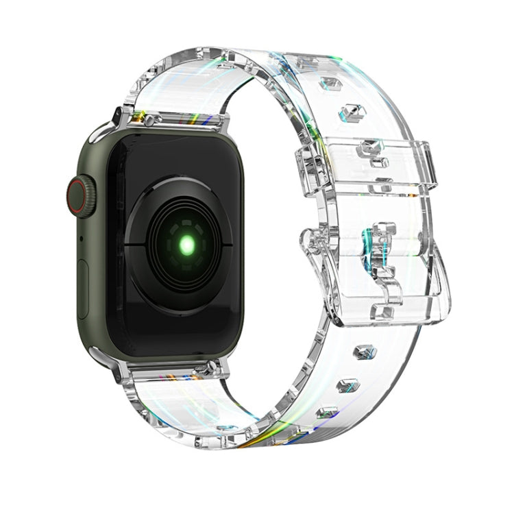 Cinturino in silicone trasparente colorato per Apple Watch