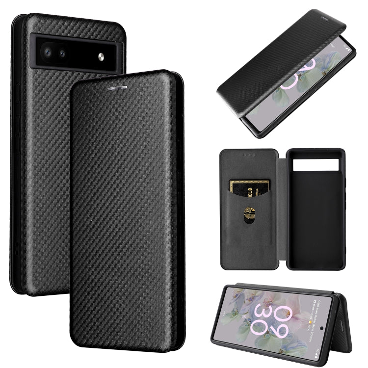 Custodia in pelle con vibrazione orizzontale magnetica per Google Pixel 6a