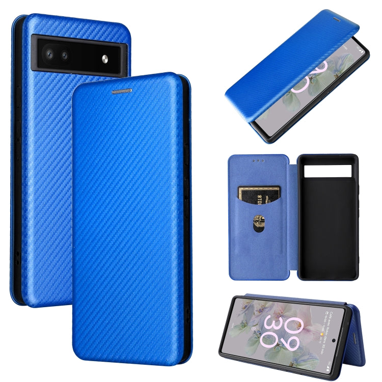 Custodia in pelle con vibrazione orizzontale magnetica per Google Pixel 6a