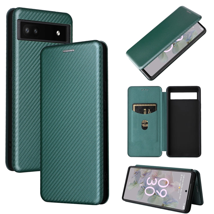 Custodia in pelle con vibrazione orizzontale magnetica per Google Pixel 6a