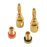 Spina audio con testa a banana da 4 mm placcata in oro