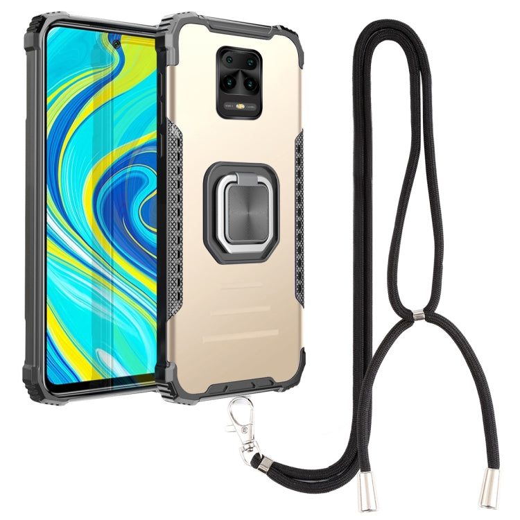 Custodia in lega di alluminio e TPU con cordino per Xiaomi Redmi Note 9S / Note