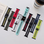 Cinturino in silicone per la serie Apple Watch, 7 41mm / 6&SE&5&4 40mm / 3&2&1 38mm, 7 45mm / 6&SE&5&4 44mm / 3&2&1 42mm