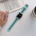 Cinturino in silicone per la serie Apple Watch, 7 41mm / 6&SE&5&4 40mm / 3&2&1 38mm, 7 45mm / 6&SE&5&4 44mm / 3&2&1 42mm
