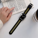 Cinturino in silicone per la serie Apple Watch, 7 41mm / 6&SE&5&4 40mm / 3&2&1 38mm, 7 45mm / 6&SE&5&4 44mm / 3&2&1 42mm