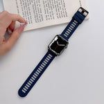 Cinturino in silicone per la serie Apple Watch, 7 41mm / 6&SE&5&4 40mm / 3&2&1 38mm, 7 45mm / 6&SE&5&4 44mm / 3&2&1 42mm
