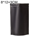 100 buste stand-up in lamina di alluminio opaco 8x12+3cm 9x13+3cm