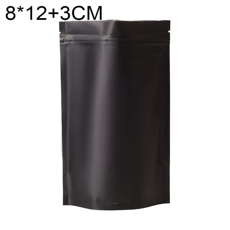 100 buste stand-up in lamina di alluminio opaco 8x12+3cm 9x13+3cm