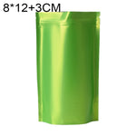 100 buste stand-up in lamina di alluminio opaco 8x12+3cm 9x13+3cm