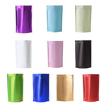 100 buste stand-up in lamina di alluminio opaco 8x12+3cm 9x13+3cm