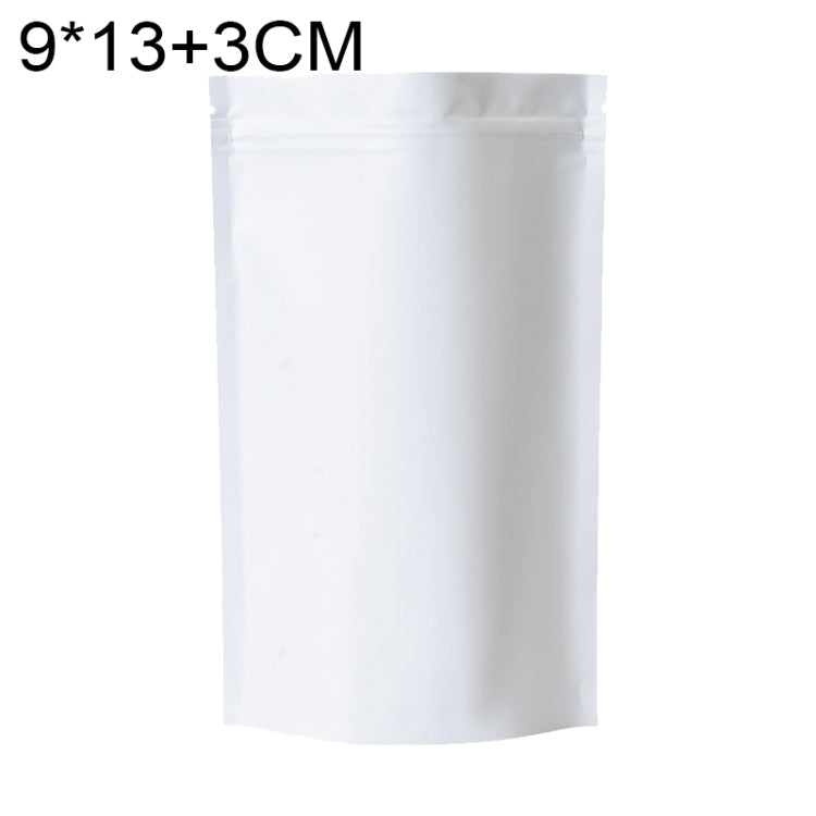100 buste stand-up in lamina di alluminio opaco 8x12+3cm 9x13+3cm