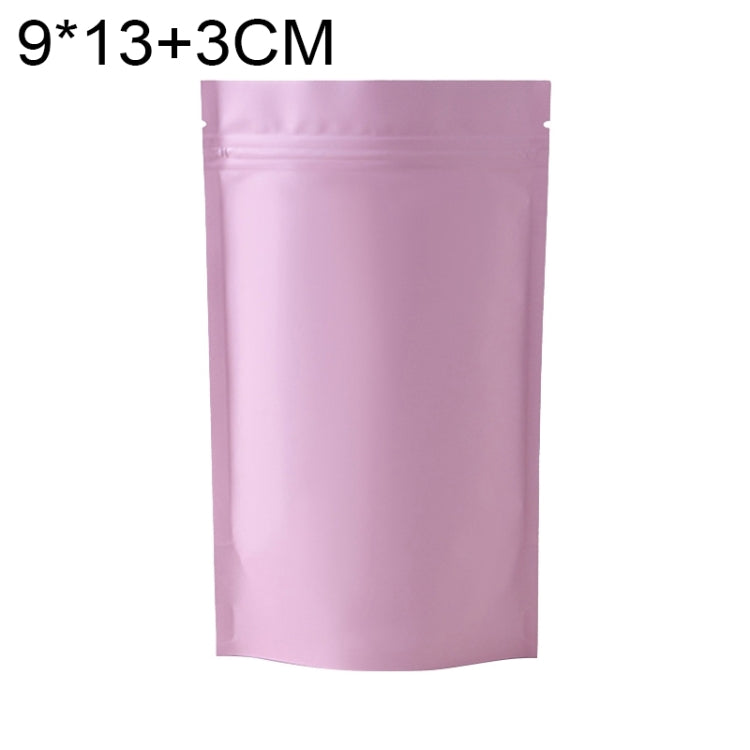 100 buste stand-up in lamina di alluminio opaco 8x12+3cm 9x13+3cm