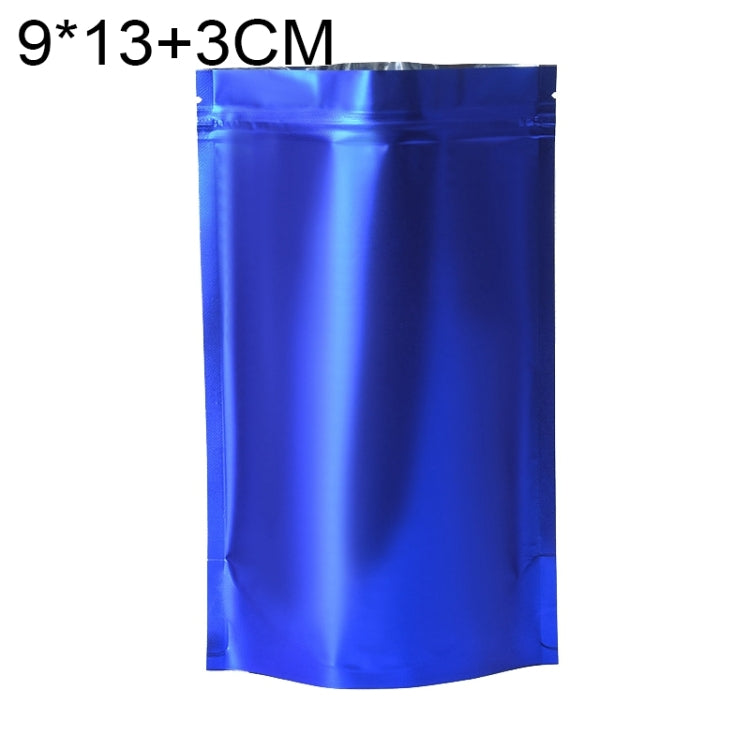 100 buste stand-up in lamina di alluminio opaco 8x12+3cm 9x13+3cm
