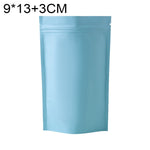 100 buste stand-up in lamina di alluminio opaco 8x12+3cm 9x13+3cm