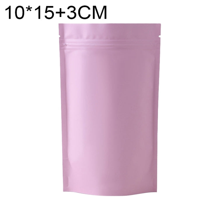 100 buste stand-up in alluminio opaco 10x15+3cm e 12x20+4cm