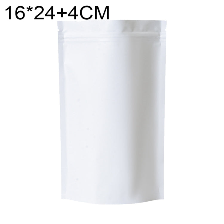 100 buste stand-up in alluminio opaco 16x24+4cm