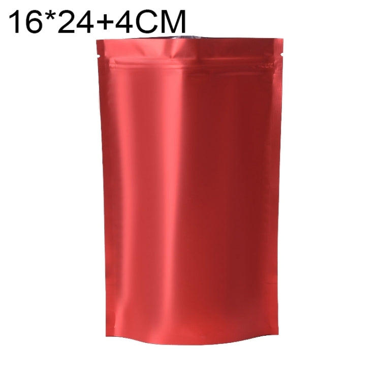 100 buste stand-up in alluminio opaco 16x24+4cm