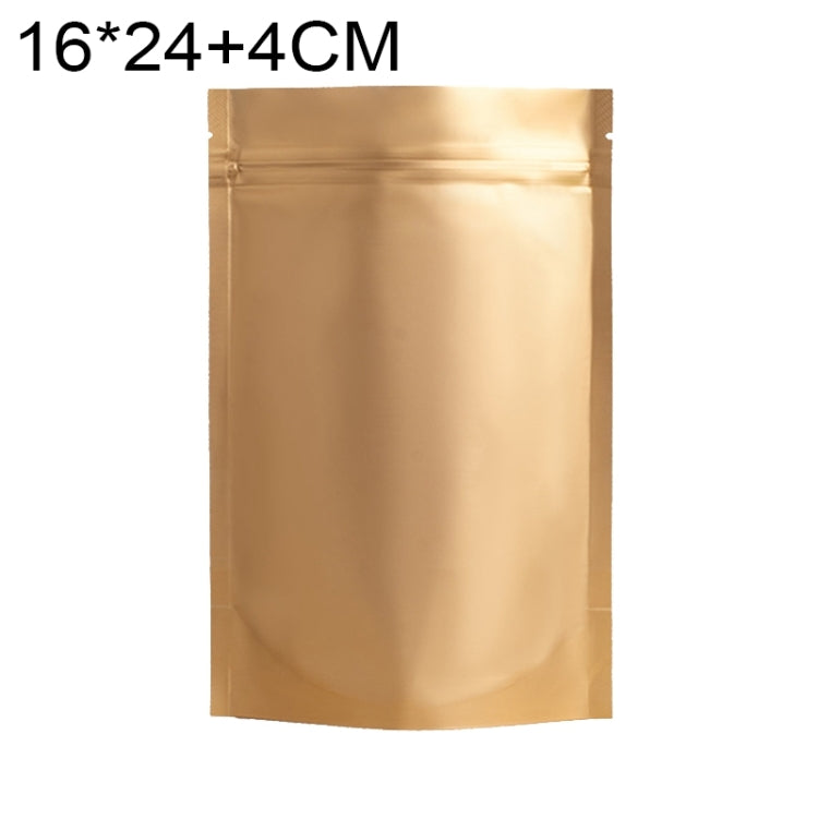 100 buste stand-up in alluminio opaco 16x24+4cm