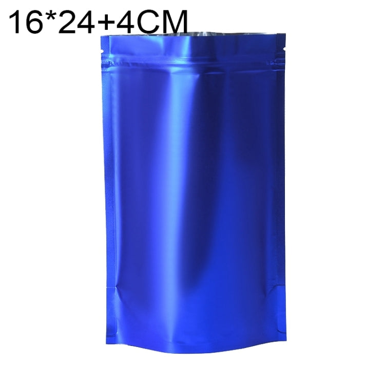 100 buste stand-up in alluminio opaco 16x24+4cm
