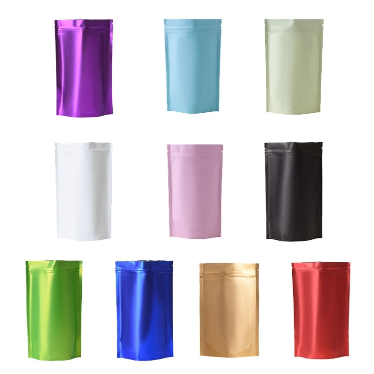100 buste stand-up in alluminio opaco 16x24+4cm