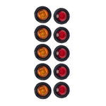 Lampada LED posizione laterale rotonda per rimorchio 12V