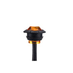 Luce laterale rotonda LED per rimorchio 12V rosso e ambra