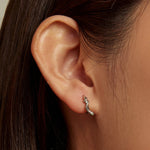Orecchini donna argento 925 con fibbia serpente