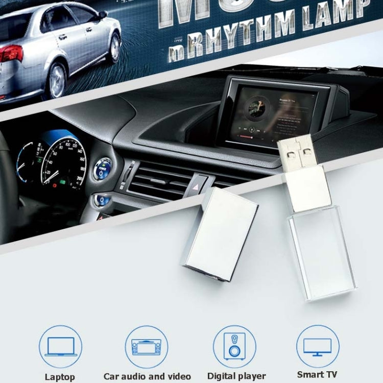 Chiavetta USB 2.0 Crystal Flash Light Emitting 8-64GB