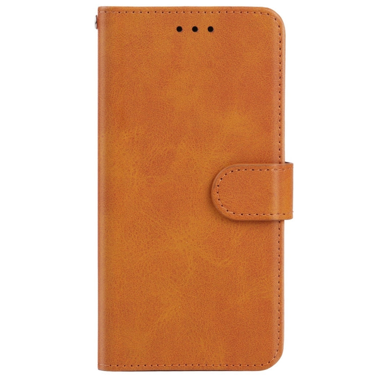 Custodia in pelle marrone per Blackview A55 e UMIDIGI Bison X10S / X10S NFC e