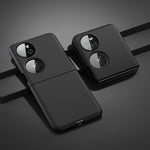 Custodia ultrasottile per Huawei P50 Pocket con finitura spruzzata d'olio