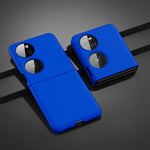 Custodia ultrasottile per Huawei P50 Pocket con finitura spruzzata d'olio