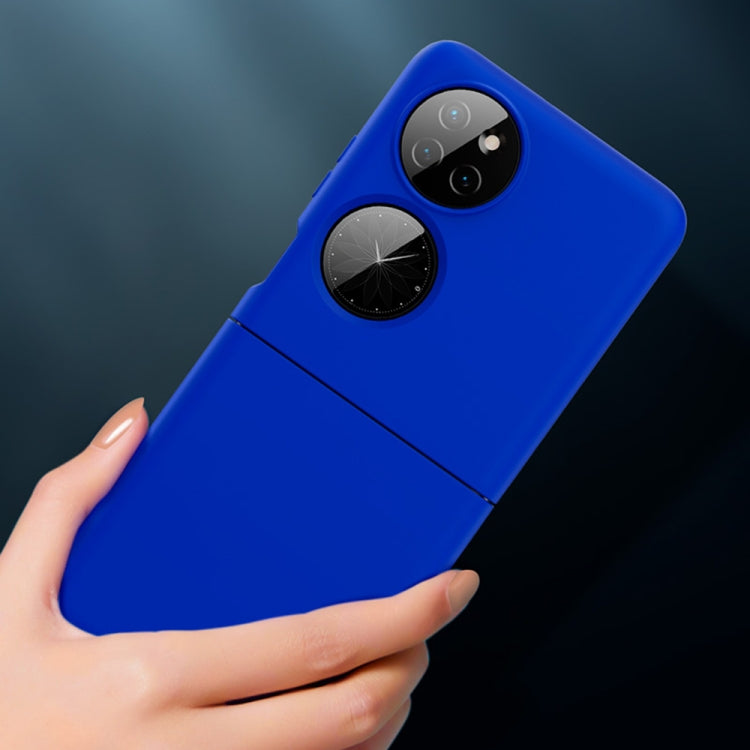 Custodia ultrasottile per Huawei P50 Pocket con finitura spruzzata d'olio