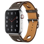 Cinturino in PU con fibbia argento per Apple Watch