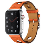 Cinturino in PU con fibbia argento per Apple Watch