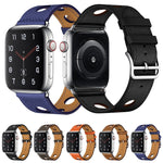Cinturino in PU con fibbia argento per Apple Watch