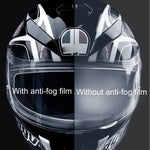Visiera antiappannamento casco in TAC trasparente 28x10 cm